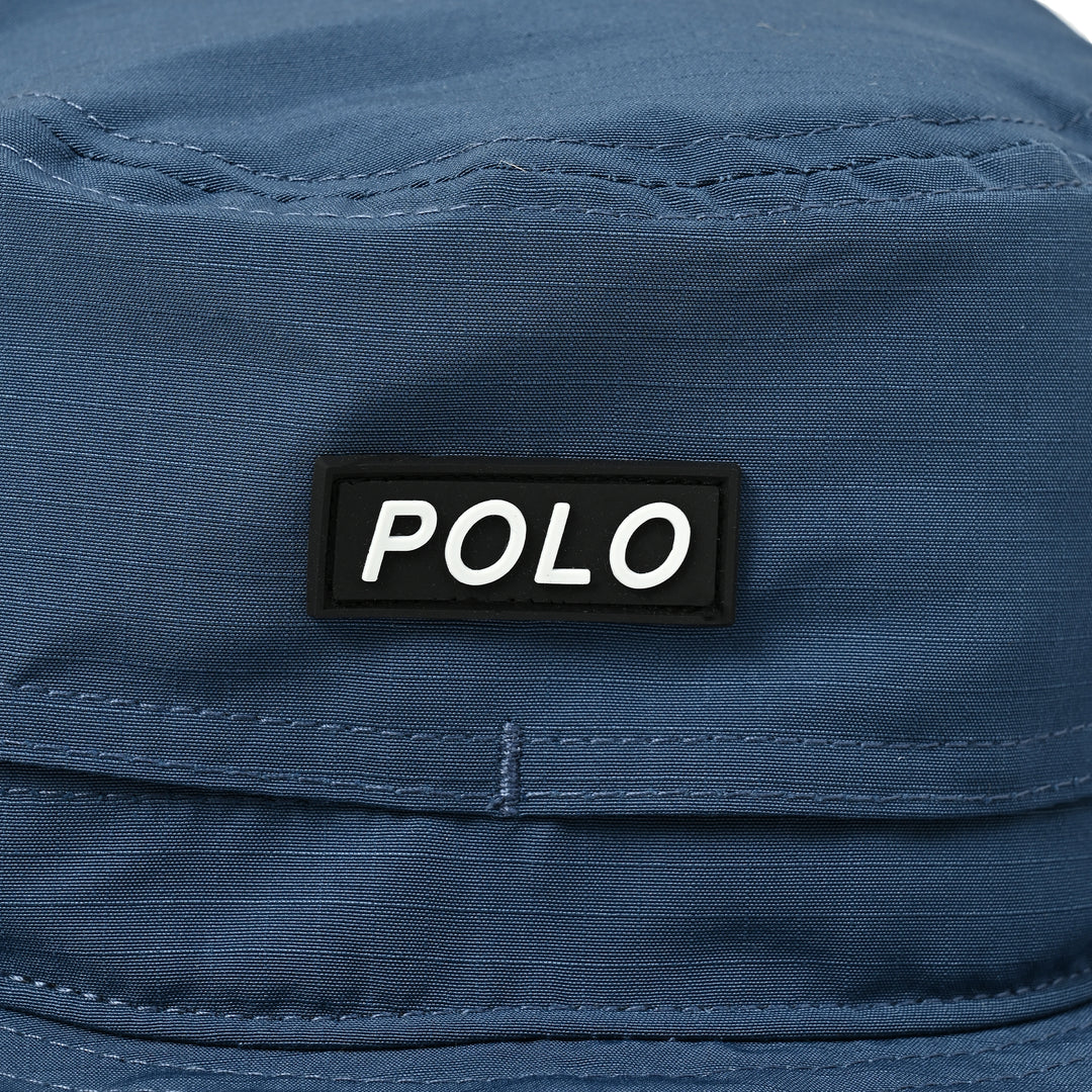 【KIDS】POLOロゴワッペン　日よけ付きバケットハット