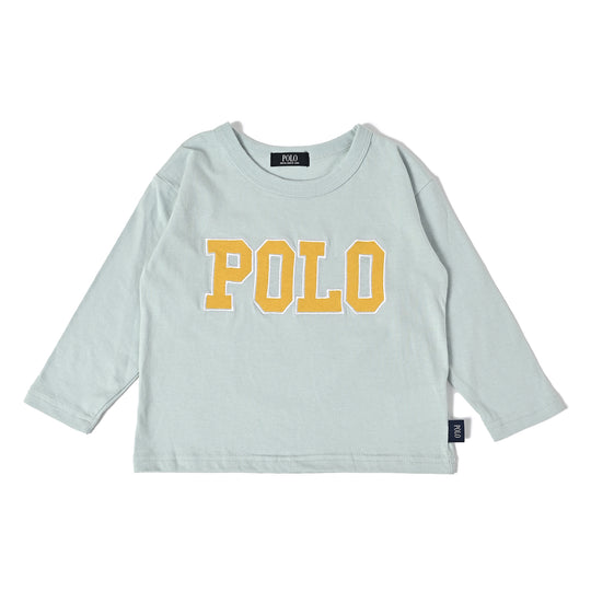 【KIDS】POLOロゴワッペンロングスリーブTシャツ