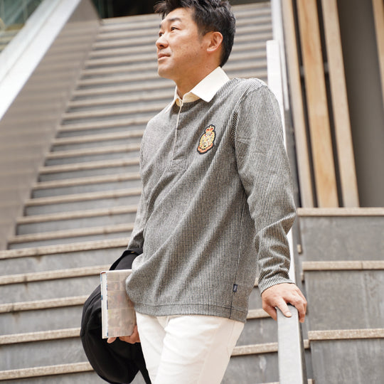 【MEN’S】POLOエンブレムラガーシャツ