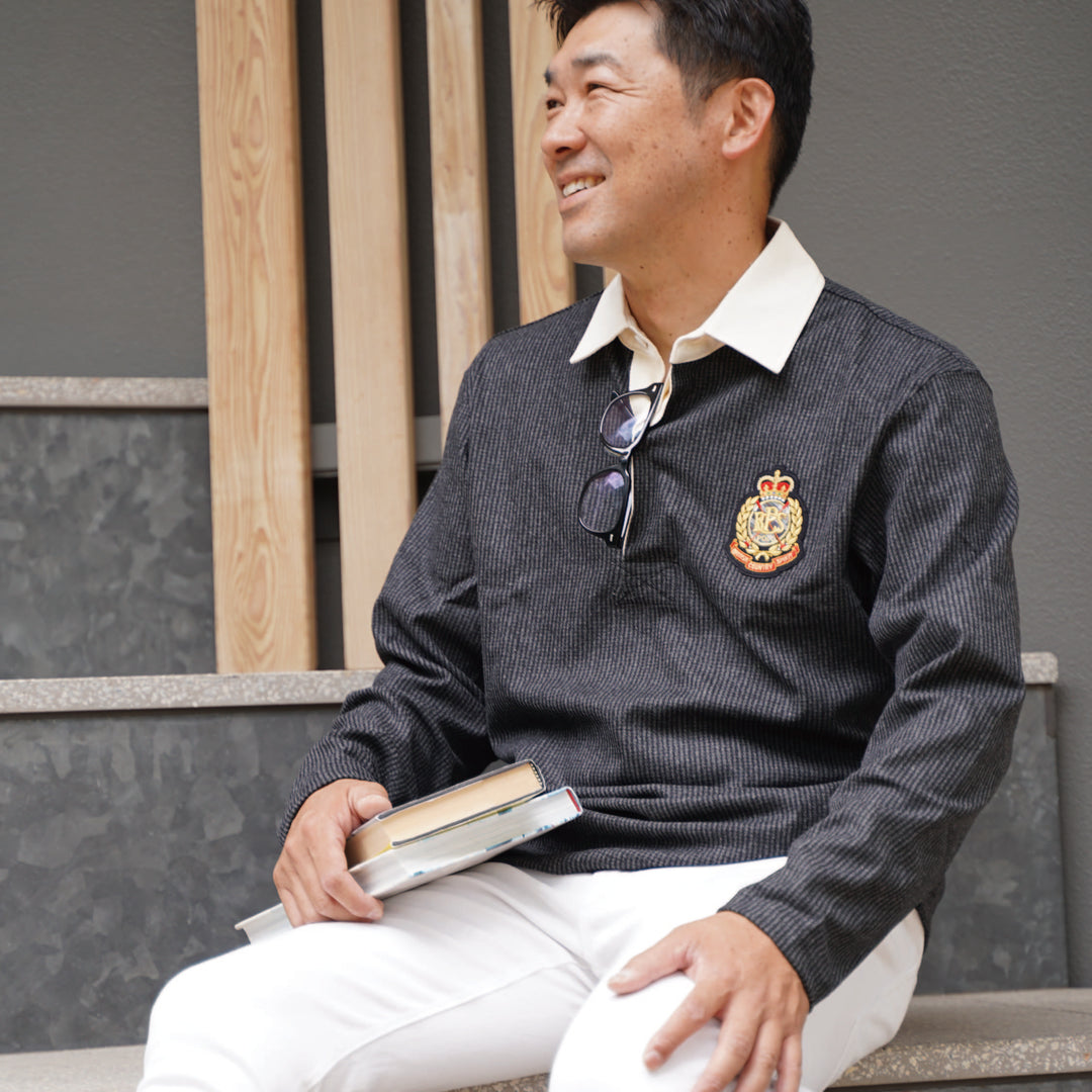 【MEN’S】POLOエンブレムラガーシャツ