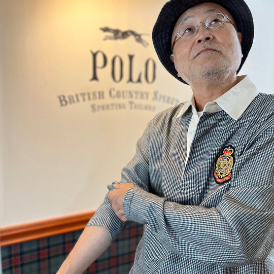 【MEN’S】POLOエンブレムラガーシャツ