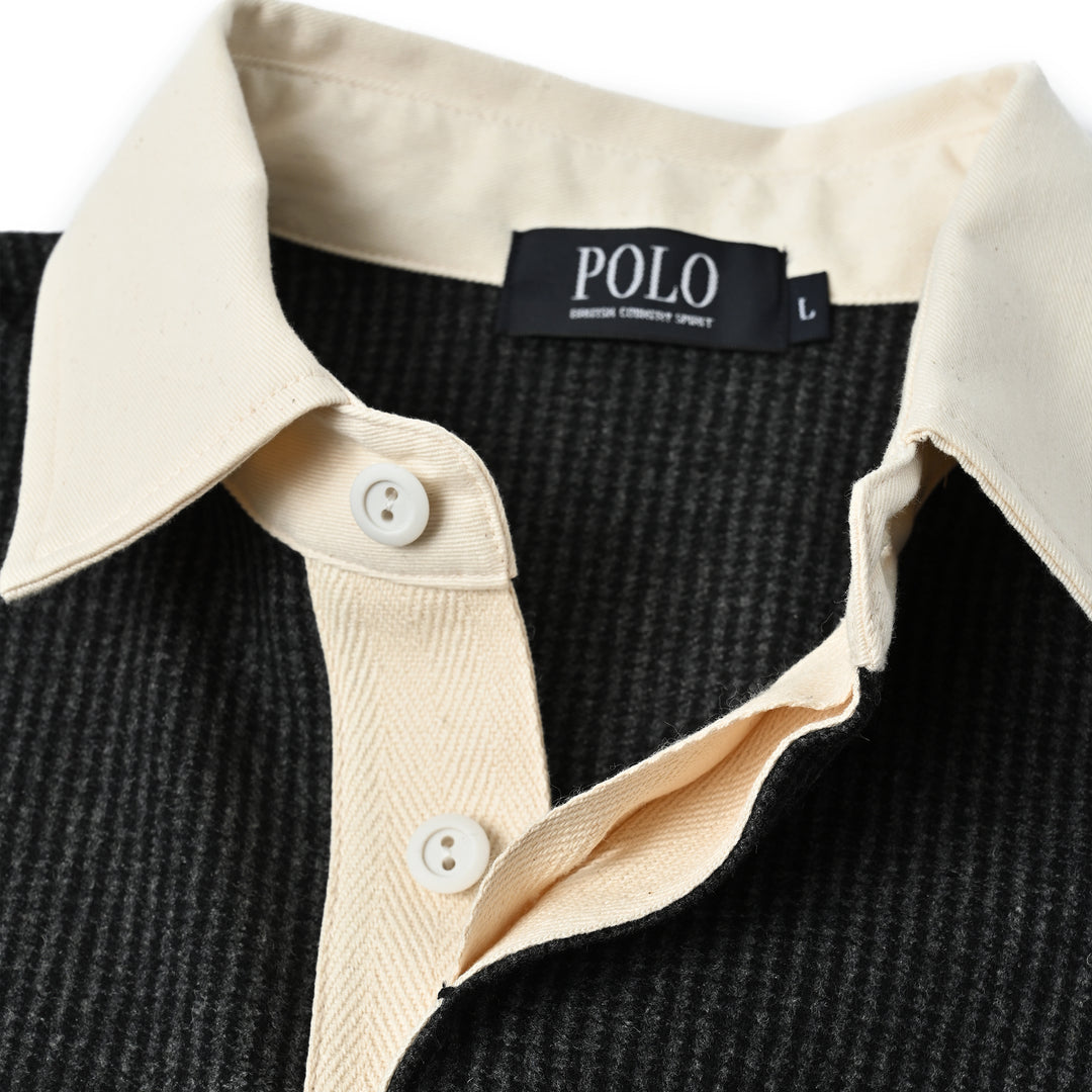 【MEN’S】POLOエンブレムラガーシャツ