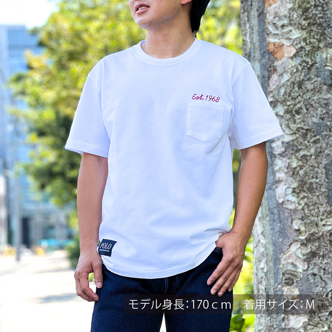 【MEN’S】P刺繍ポイント/ヘビーオンスTシャツ