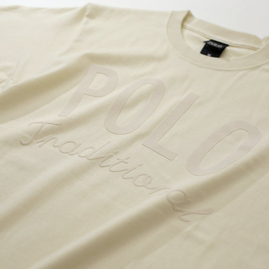 【WOMEN’S】POLOフロッキープリント/6.2オンスTシャツ