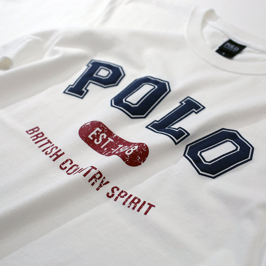 【MEN’S】POLOビンテージ調プリント/ヘビーオンスTシャツ