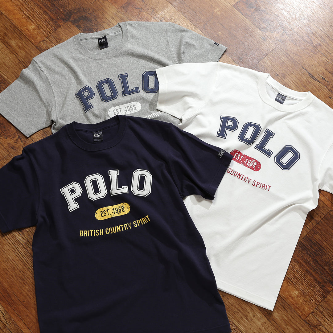 【MEN’S】POLOビンテージ調プリント/ヘビーオンスTシャツ